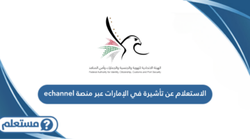 الاستعلام عن تأشيرة في الإمارات عبر منصة echannel